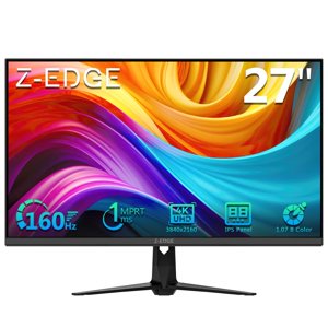 4K Moniteur Z-Edge 27 de pouce IPS moniteur UHD 3840x2160 IPS Moniteur informatique 450 cd/m 160Hz Taux de rafraîchissement 1ms Temps de réponse G274K Lunette ultra-mince