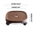 thumbnail image 1 of Rbaofujie Universal Wheel Round Plastic Base Mobile Flowerpot Tray Thickened Resin Universal Wheel with Brake Strap Water Box Drawer Tray with Wheel Flower Support, 1 of 5