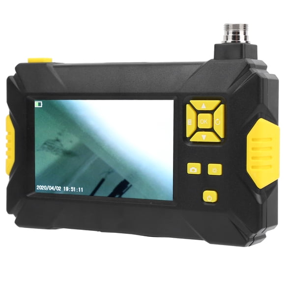 1080P 3.9mm 4.3in LCD Endoscope with 6 Lights, Borescope Inspection Camera for Automobile, Pipeline, AC Inspection
