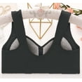 thumbnail image 4 of Cameland 3 Pack Bra for Women Bra for Seniors Front Closure Bras Wire-Free Front Button Closure Comfortable Bra, 4 of 8