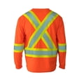 thumbnail image 2 of Forcefield Hi Vis V-Neck Long Sleeve Safety Tee, 2 of 2