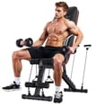 thumbnail image 1 of Flybird Adjustable Folding Weight Bench for Home Gym, Includes Resistance Bands, 1 of 8