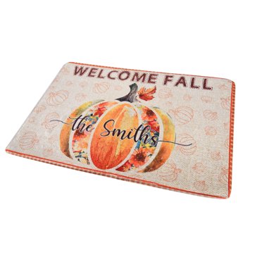 Agiferg Paillasson de l'Action de Grâce Citrouilles d'Automne Tapis de Sol Couloir Cuisine Tapis Doux
