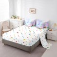 thumbnail image 3 of Mermaid Tail 7 Piece Comforter Set Full Bed in a Bag,Gradient Iridescent Fish Scale Bedding Sets Ocean Marine Life Sheet Set with Comforter, 3 of 5