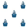thumbnail image 2 of Baohd Larger Capacity Tote Bag With Big Opening For Easy Access Books Crossbody Bag blue 5Set, 2 of 6