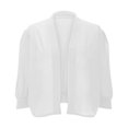 thumbnail image 4 of Erwazi Cardigans Courts pour Femmes Manches 3/4 Automne Tendance Ouvert Léger Cardigans Courts, 4 of 7