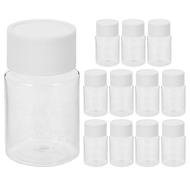 Miangastore 12pcs Bottle With Cap 15ml Travel Container Empty Bottle Refillable Medicine Bottle