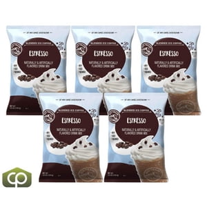 Big Train Espresso mélange de café glacé, base professionnelle de café haute intensité, 3.5 Lb Sac, Cas de 5