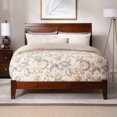 thumbnail image 2 of Portland Queen Solid Wood Foundation Bed in Walnut, 2 of 12