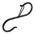 thumbnail image 1 of Riforla Silver S Hooks for Hanging Heavy Duty Heavy Duty Metal S Hooks with Buckle S Shaped Hooks Pot Rack Hooks Closet Hooks S Hooks for Hanging Kitchen Utensil Pot Hooks Black, 1 of 8