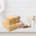 thumbnail image 4 of Yhmxh Bedding Colour Lace Side 3 Piece Soft Absorbent Embroidered Gift Towel Bath Towel Skin-friendly Throw Blanket Machine Washable Microfiber Bed Sheet Set, 4 of 6