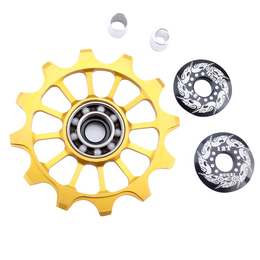 Ceramic Derailleur Bearing Jockey Wheel BMX Washer 12T -