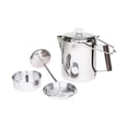 thumbnail image 1 of Coffee Percolator Camping  Durable Stainless Steel Campfire Coffee Brewer Top  Camping Coffee Pot for Outdoor Brew Coffee, 1 of 9