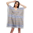thumbnail image 1 of Moomaya Robe Courte de Caftan de Plage, Robe de Couverture Imprimée, Kaftan pour Femmes, Tenue de Plage, Couverture, 1 of 4