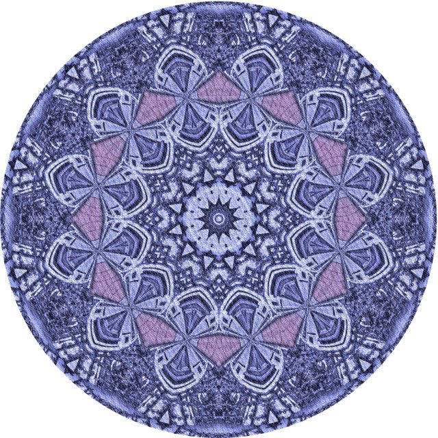 Ahgly Company Tapis Rond Lavable en Machine Intérieur Transitionnel Mimosa Violet, 6 Pieds Rond