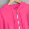 thumbnail image 5 of Timegard Sweatshirts for Women Plus Size Cropped Zip up Hoodies Pullover Long Sleeve Jackets with Pockets, 5 of 5