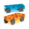 thumbnail image 1 of MAGNA-TILES® Cars 2 Piece Expansion Set: Blue & Orange, 1 of 2