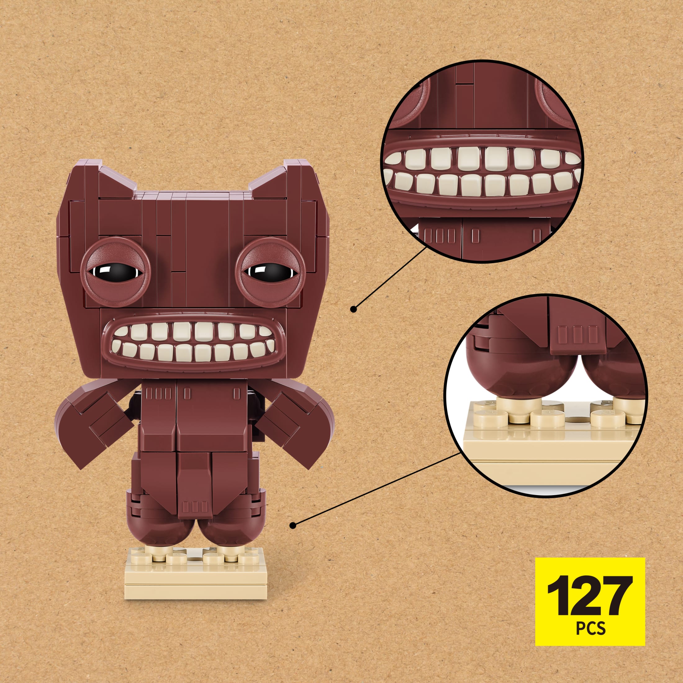 Collection MAX BUILD MORE Premium Fugglers (Squidge) de ZURU - Jeu de briques de construction en plastique pour enfants de 8 ans et plus