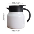 thumbnail image 4 of Stainless Steel Pot, Portable Double Layer Tea Pot with Filter Screen, 1000ml Insulated Stainless Steel Kettle, One Click Water Outlet, Leak Proof Design for Hot and Cold Beverages, 4 of 6