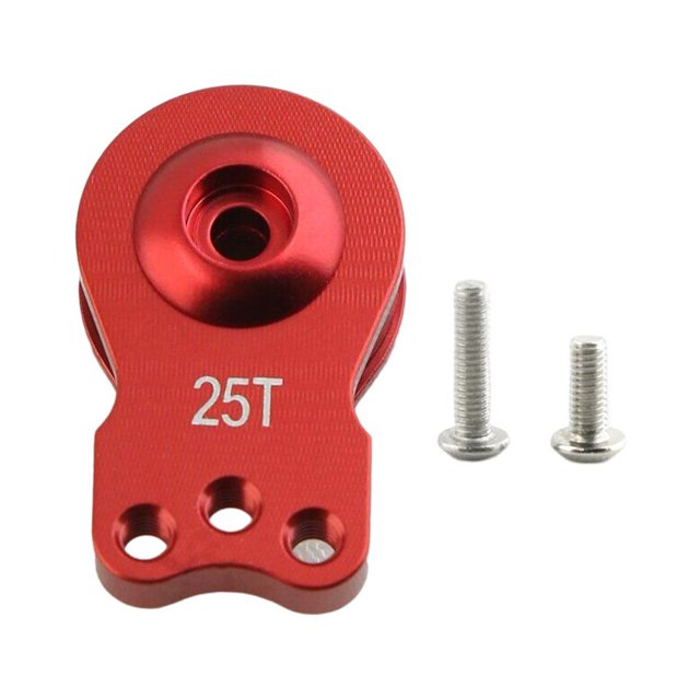 Metal Damping Servo Saver Adjustable Arm Gear Protection RC Car Crawler Part Wear-resistant Servo Protection Device Red Three Holes