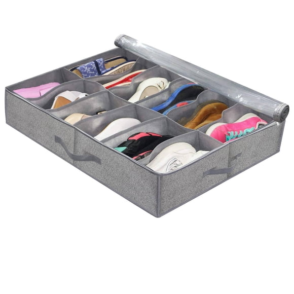 EGNMCR Closet Organizers and Storage,Organization and Storage, Under Bed Shoe Storage Bag Storage Box Under Bed Drawer Storage Box Non-woven Material Space Saving Foldable Design Storage boxes