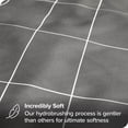thumbnail image 2 of Bare Home Ultra-Soft Sheet Set - Premium 1800 Collection - Deep Pockets - 4-Pieces - King, Grid - Gray/White, 2 of 8
