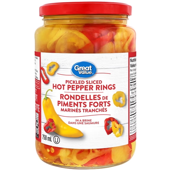 Great Value Rondelles de Piments Forts Marinés Tranchés