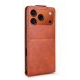 thumbnail image 4 of Folio Phone Case for iPhone 17 Pro Magnetic Kickstand Cover with Camera Protection Brown, 4 of 7