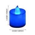 thumbnail image 2 of 24 Packs Flameless Blue Tea Lights for Birthday Party Decoration Battery Operated, 2 of 7