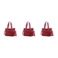 thumbnail image 1 of relayinert Sac à Main pour Femmes - Nylon Résistant aux Déchirures Fabriqué avec Plusieurs Façons de Transporter Sac à Bandoulière Rouge Vin Ensemble de 3, 1 of 6