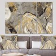 thumbnail image 2 of Designart Painted Gold Stone Canvas Wall Art, 2 of 2