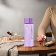 thumbnail image 4 of Sports Water Bottle Portable Plastic Drinking Cup 500ml Square Frosted Water Cup with Tea Infuser Leak-Proof Travel Bottle for Tea Outdoor Daily Use 1-Pack, 4 of 6