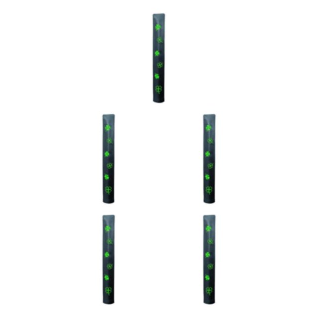 Decodeary PU for Golf Alignment Stick Cover Case Waterproof Holder Premium Embroidered Black 14.17x1.97 Inch 5Set