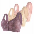 thumbnail image 1 of RKSTN 2PC Push up Bra for Women Comfortable Lace Breathable Floral Printed Bra No Rims Full Figure Underwire Plus Size Bra for Large Bust, 1 of 9