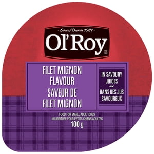 Ol' Roy Filet Mignon Loaf in Savoury Juices Wet Dog Food for Small Adult Dogs, 100 G Cup