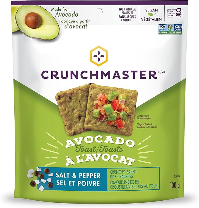 Crunchmaster Avocado Toasts Salt & Pepper