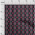thumbnail image 1 of oneOone Cotton Silk Fabric Diamond & Swirl Ikat Decor Fabric Printed BTY 42 Inch Wide, 1 of 4