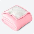 thumbnail image 1 of Bare Home Plush Sherpa Bed Blanket - Fluffy & Soft - Reversible - Lightweight - King, Light Pink, 1 of 7