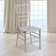 thumbnail image 2 of Bowery Hill Resin Stacking Chiavari Dining Chair in Silver, 2 of 9
