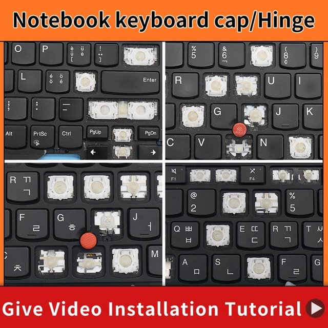 Replacement Keycap Key cap Hinge for Lenovo ThinkPad x1 Carbon Gen5 Gen6 5th 5th Gen 5 6 2017 2018 Laptop Keyboard 4 Keycap