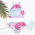 thumbnail image 1 of LSLJS Toddler Kids Baby Girls Fashion Cute Flowers Print Ruffles Bikini Swimsuit Set, Baby Swimwear, 1 of 8