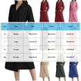 thumbnail image 5 of Robes for Women Waffles Knit Solid Color Long Bathrobe Soft Lightweight Unisex Spa Robe Loungewear Pajama Skirt Lady XL, 5 of 5
