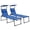 Blue, variant on Outsunny 2-Piece Folding Chaise Lounge Chairs - Set of 2, Blue
