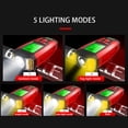 thumbnail image 3 of Amdohai Bike Lights LEDs Cycling Headlight with 130dB Horn Speaker Battery Powered 5 Light Modes for Outdoor Riding Cycling, 3 of 7