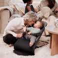 thumbnail image 3 of BabyBjorn Bouncer Balance in Soft Woven Fabric - Black/Dark Grey on Black Frame, 3 of 4