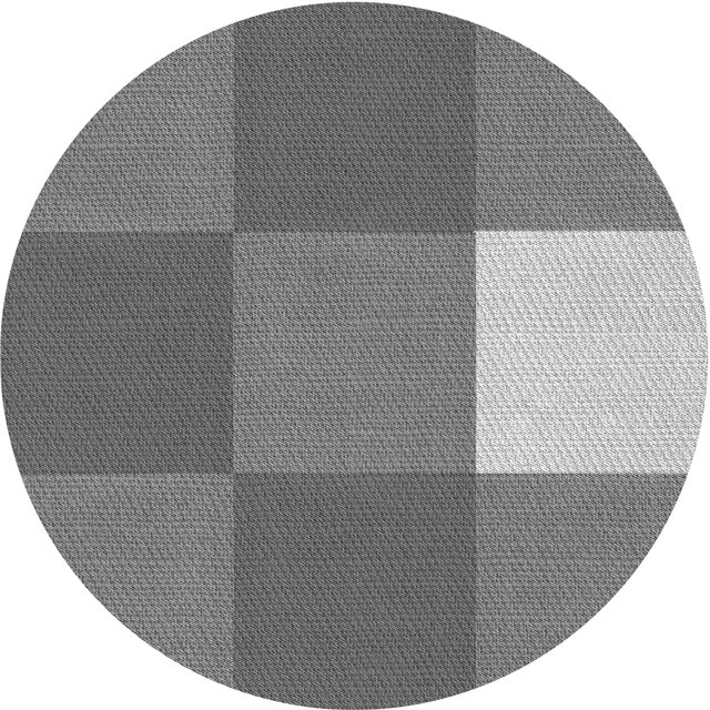 Ahgly Tapis d'Intérieur Lavable en Machine Carré Gris Carbone, 3 Pieds Carré