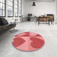 thumbnail image 4 of Ahgly Company Tapis Rectangulaire Lavable en Machine Rouge Rubis Transitionnel, 7 Pieds x 9 Pieds, 4 of 7