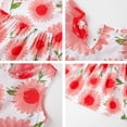 thumbnail image 4 of LSLJS Robe d'Été Fleurie pour Bébé Fille Sans Manches à Imprimé Graphique Robe de Plage Tout-Petit Princess Dress Tenue une-Pièce Décontractée ( 4-5 Ans, Rouge ), 4 of 6