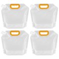 thumbnail image 1 of Unique Bargains 2.5L Collapsible Water Container Bag, Plastic Storage Jug Folding Water Bag, 4Pack Clear, 1 of 7