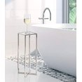 thumbnail image 1 of Kate and Laurel Jaspur Square End Table, 7" x 7" x 21", Silver, Multi-Functional Drink Table and Plant Stand, 1 of 5